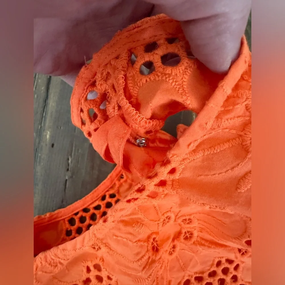 J.Crew Fleur top in Eyelet Orange🍊